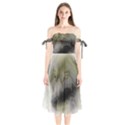 Wolf Evil Monster Shoulder Tie Bardot Midi Dress View1