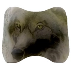 Wolf Evil Monster Velour Head Support Cushion by HermanTelo