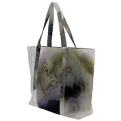 Wolf Evil Monster Zip Up Canvas Bag