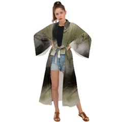 Wolf Evil Monster Maxi Kimono by HermanTelo