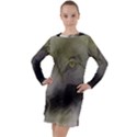 Wolf Evil Monster Long Sleeve Hoodie Dress View1