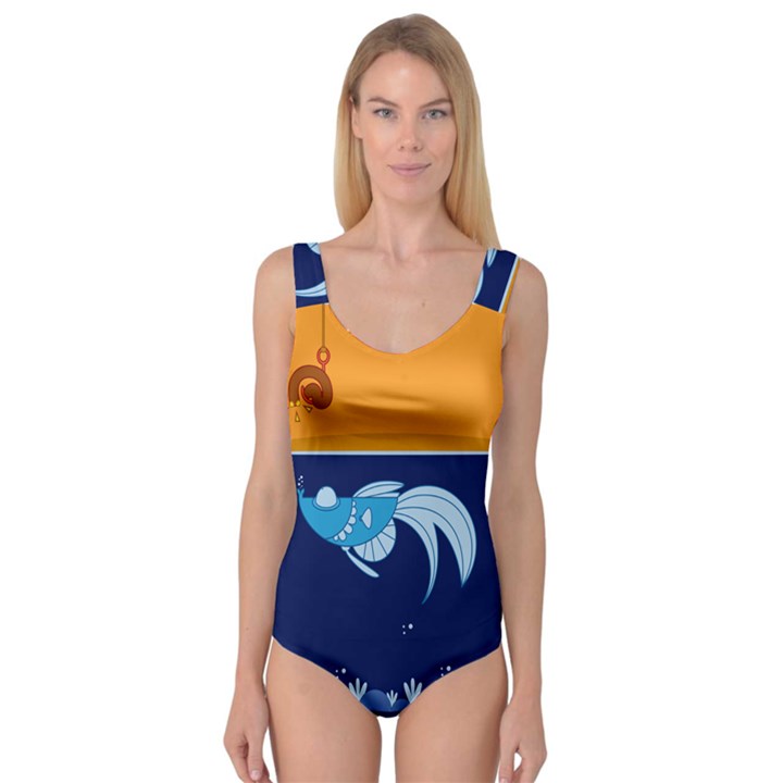 Fish Water Fisherman Princess Tank Leotard 