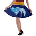 Fish Water Fisherman A-line Skater Skirt View2