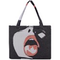 Wide open and ready - kinky girl face in the dark Mini Tote Bag View1