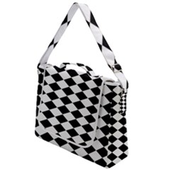 Black And White Rhombus Box Up Messenger Bag