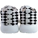 Black And White Rhombus Mens Athletic Shoes View4