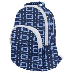 Geometry Blocks Rounded Multi Pocket Backpack by Sparkle