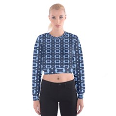 Geometry Blocks Cropped Sweatshirt by Sparkle