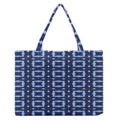 Geometry Blocks Zipper Medium Tote Bag by Sparkle