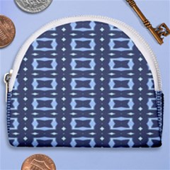 Geometry Blocks Horseshoe Style Canvas Pouch by Sparkle