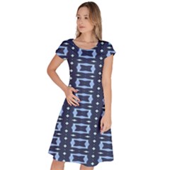 Geometry Blocks Classic Short Sleeve Dress