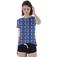 Geometry Blocks Short Sleeve Foldover Tee