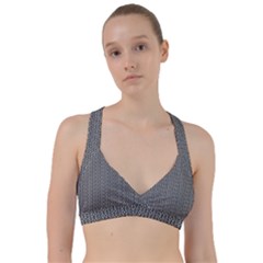 Black And White Triangles Sweetheart Sports Bra by Sparkle