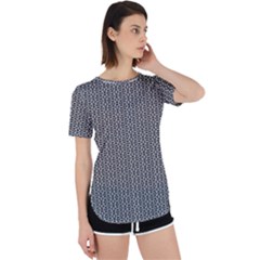 Black And White Triangles Perpetual Short Sleeve T-shirt