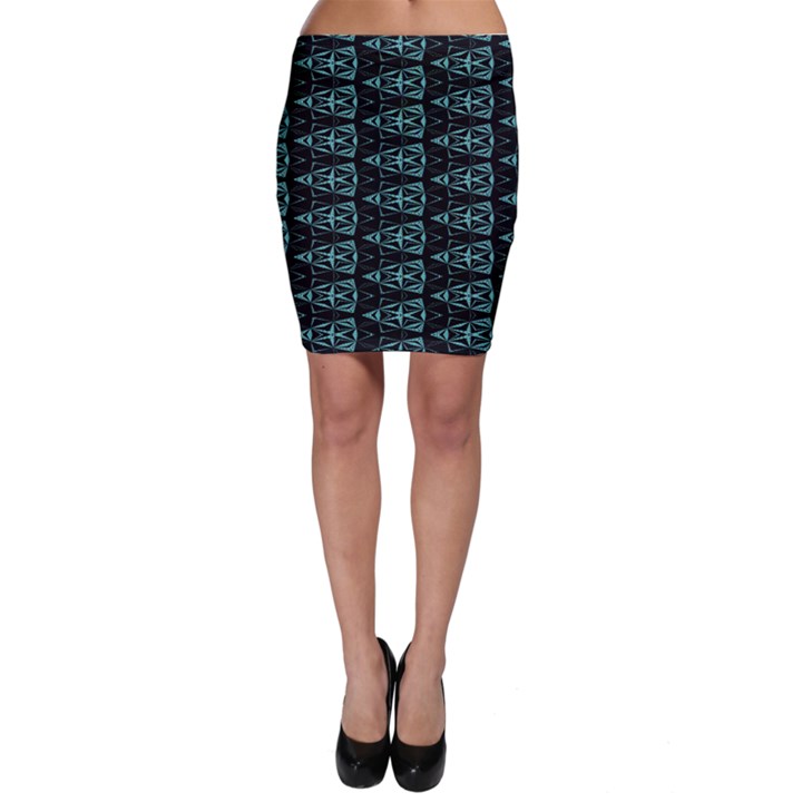 Digital Traingles Bodycon Skirt