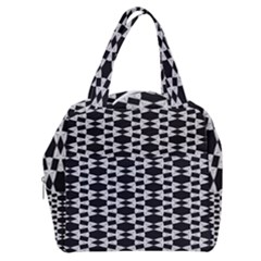 Black And White Triangles Boxy Hand Bag by Sparkle