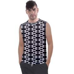 Black And White Triangles Men s Regular Tank Top