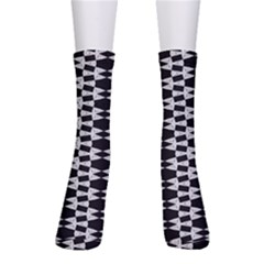 Black And White Triangles Men s Crew Socks