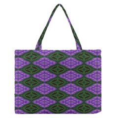 Digital Grapes Zipper Medium Tote Bag by Sparkle