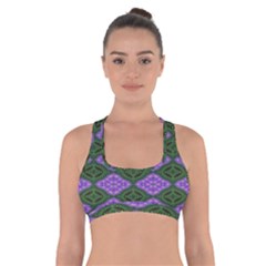 Digital Grapes Cross Back Sports Bra by Sparkle