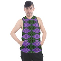 Digital Grapes Men s Sleeveless Hoodie