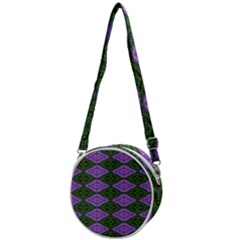 Digital Grapes Crossbody Circle Bag