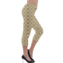 Digital Flowers Lightweight Velour Capri Leggings  View4