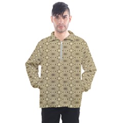 Digital Flowers Men s Half Zip Pullover