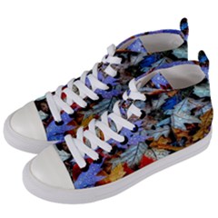 Rainbow Season Women s Mid-top Canvas Sneakers by Sparkle