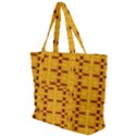 Digital Illusion Zip Up Canvas Bag View1