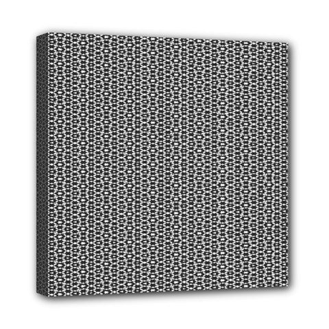 Black And White Triangles Mini Canvas 8  X 8  (stretched) by Sparkle