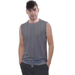 Black And White Triangles Men s Regular Tank Top