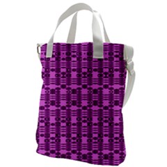 Digital Violet Canvas Messenger Bag by Sparkle