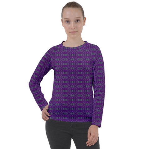 Digital Mandale Women s Long Sleeve Raglan Tee by Sparkle