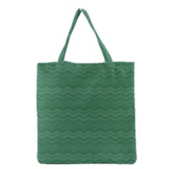 Digital Waves Grocery Tote Bag