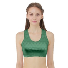 Digital Waves Sports Bra With Border by Sparkle