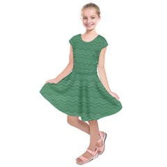 Digital Waves Kids  Short Sleeve Dress