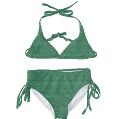 Digital Waves Kids  Classic Bikini Set by Sparkle