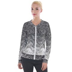 Grey Glow Cartisia Velour Zip Up Jacket by Sparkle