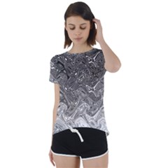 Grey Glow Cartisia Short Sleeve Foldover Tee