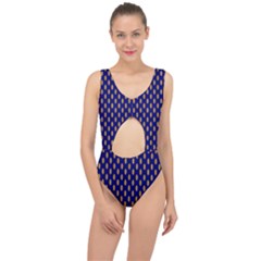 Polka Dots Center Cut Out Swimsuit by Sparkle