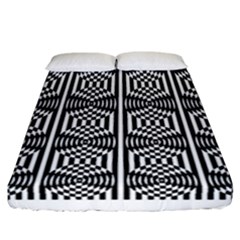 Optical Illusion Fitted Sheet (california King Size) by Sparkle