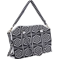 Optical Illusion Canvas Crossbody Bag by Sparkle