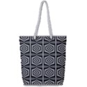 Optical Illusion Full Print Rope Handle Tote (Small) View1