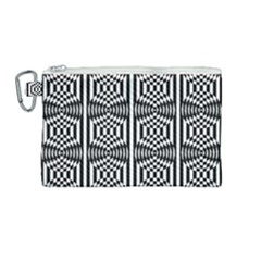 Optical Illusion Canvas Cosmetic Bag (medium) by Sparkle