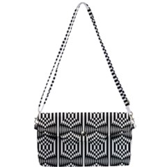 Optical Illusion Removable Strap Clutch Bag by Sparkle