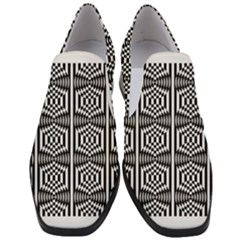 Optical Illusion Women Slip On Heel Loafers by Sparkle