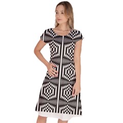 Optical Illusion Classic Short Sleeve Dress