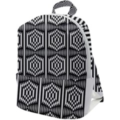 Optical Illusion Zip Up Backpack