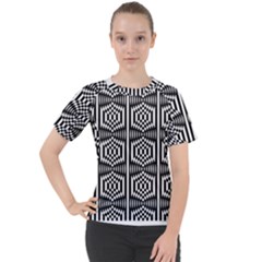 Optical Illusion Women s Sport Raglan Tee